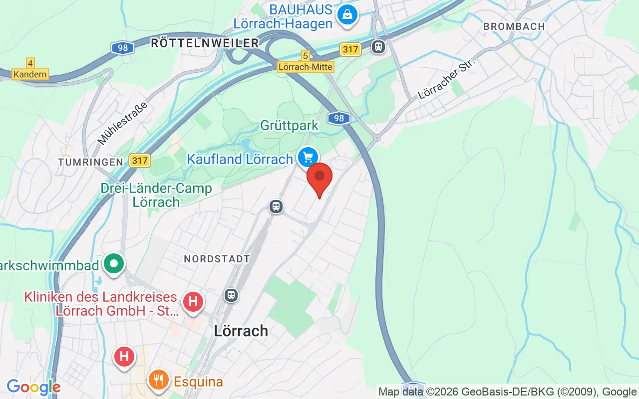 Zulassungsstelle Lörrach auf der Karte