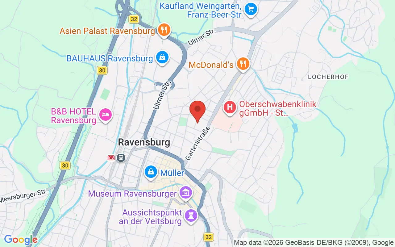 Zulassungsstelle Ravensburg auf der Karte