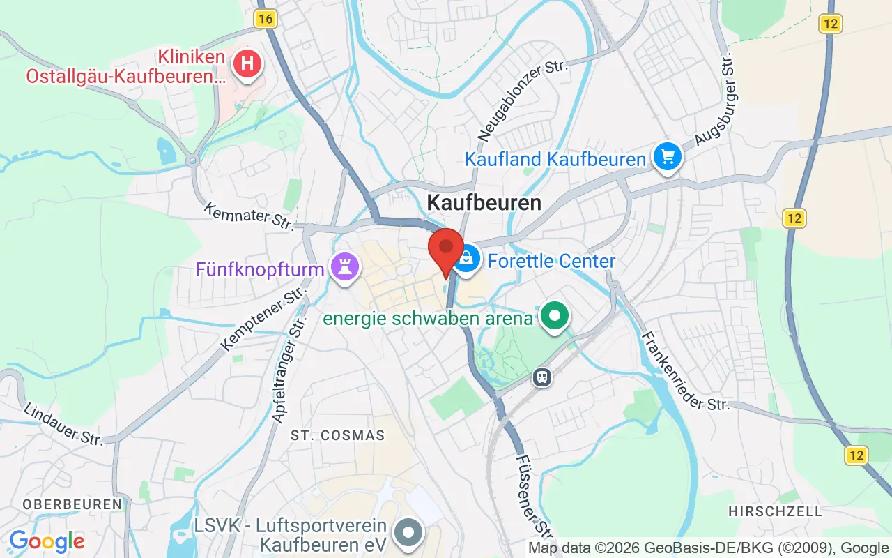 Zulassungsstelle Kaufbeuren auf der Karte