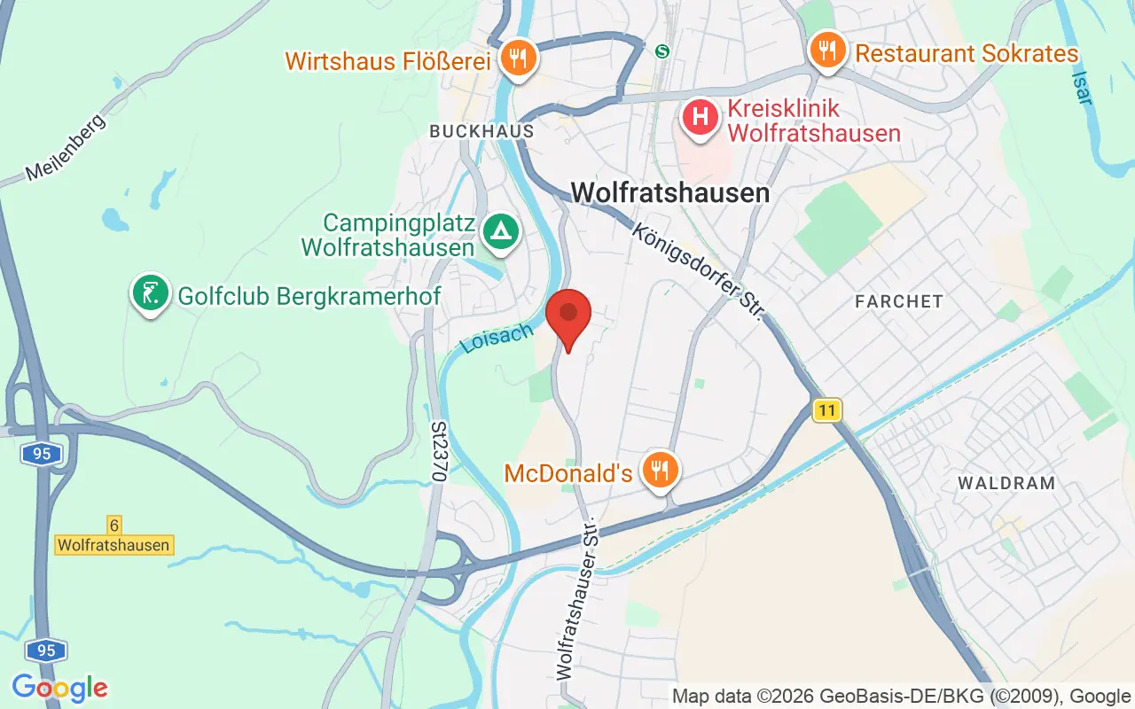 Zulassungsstelle Wolfratshausen auf der Karte