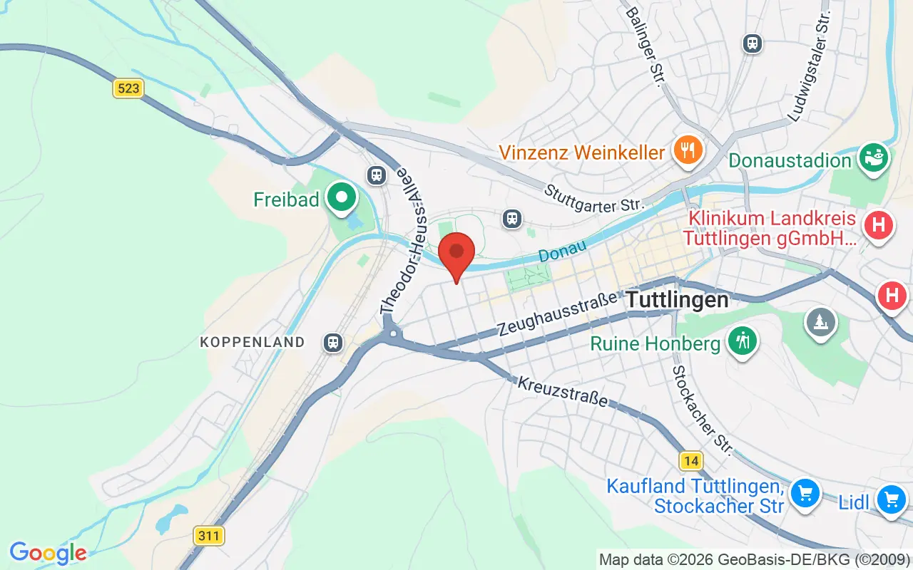 Zulassungsstelle Tuttlingen auf der Karte