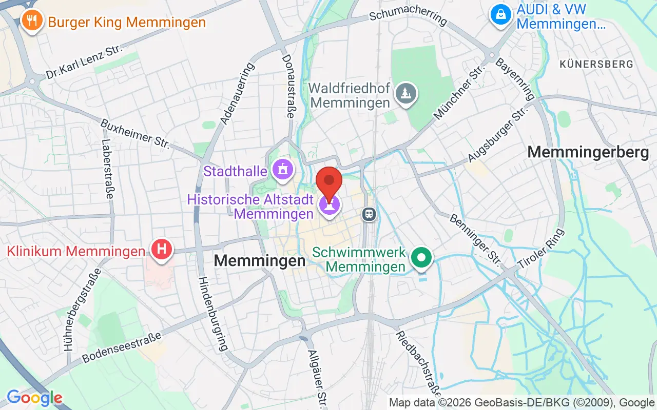 Zulassungsstelle Memmingen auf der Karte