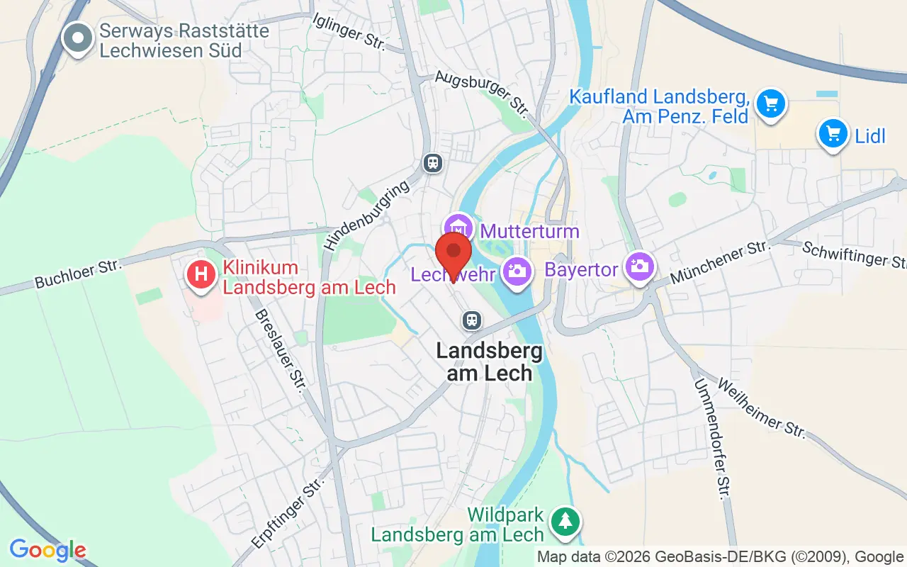 Zulassungsstelle Landsberg am Lech auf der Karte