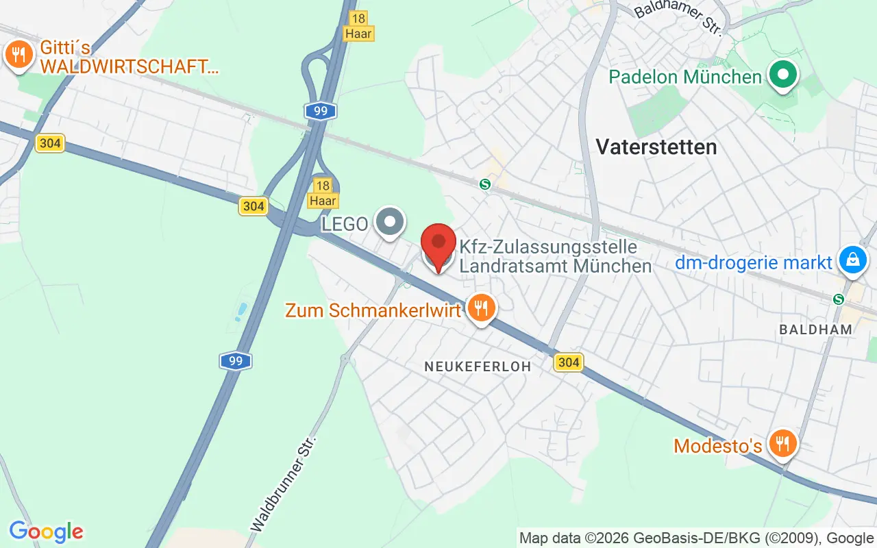 Zulassungsstelle Grasbrunn-Neukeferloh auf der Karte