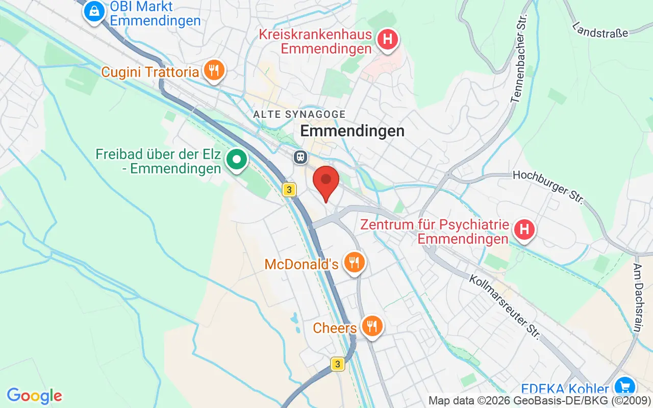 Zulassungsstelle Emmendingen auf der Karte