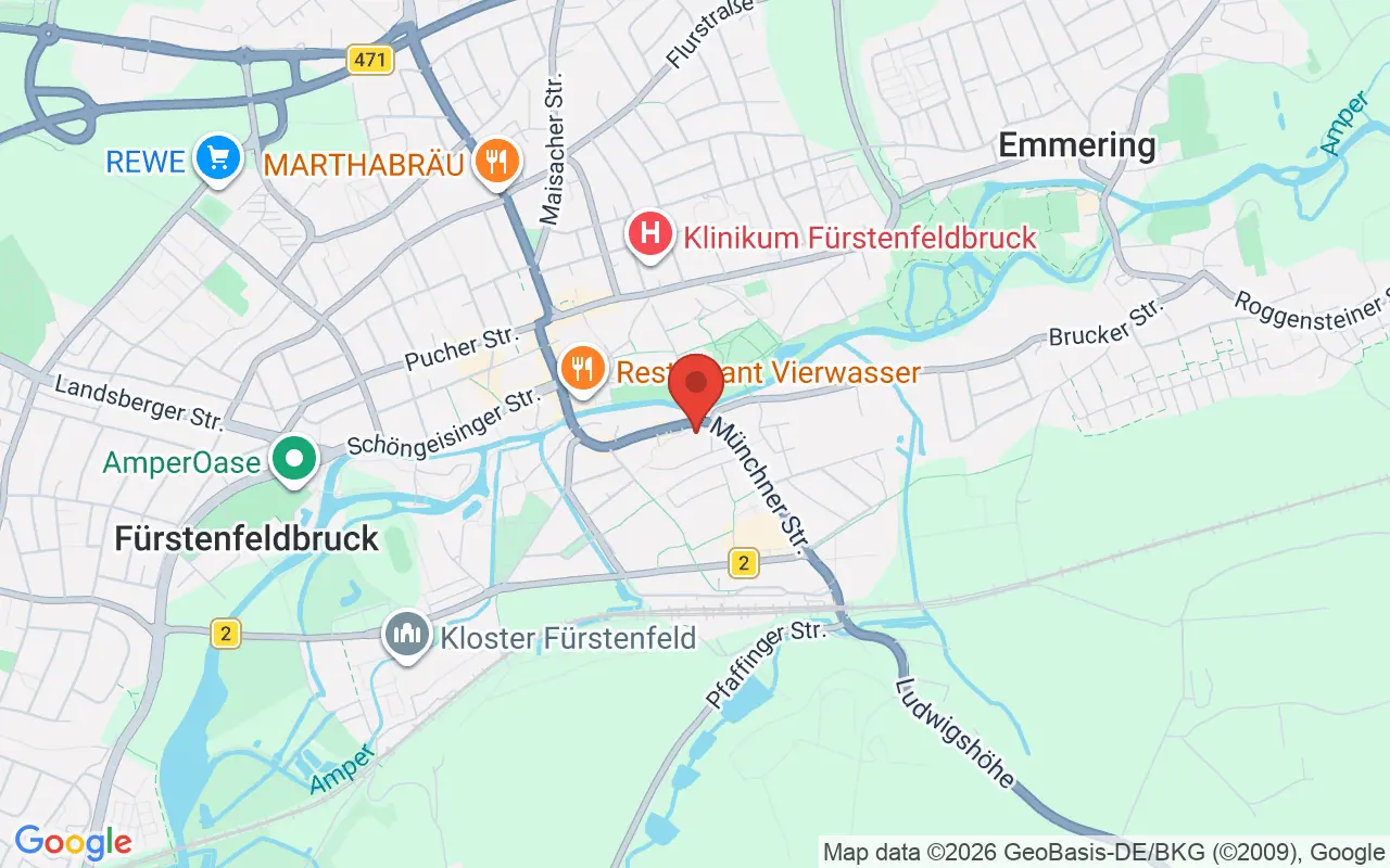 Zulassungsstelle Fürstenfeldbruck auf der Karte