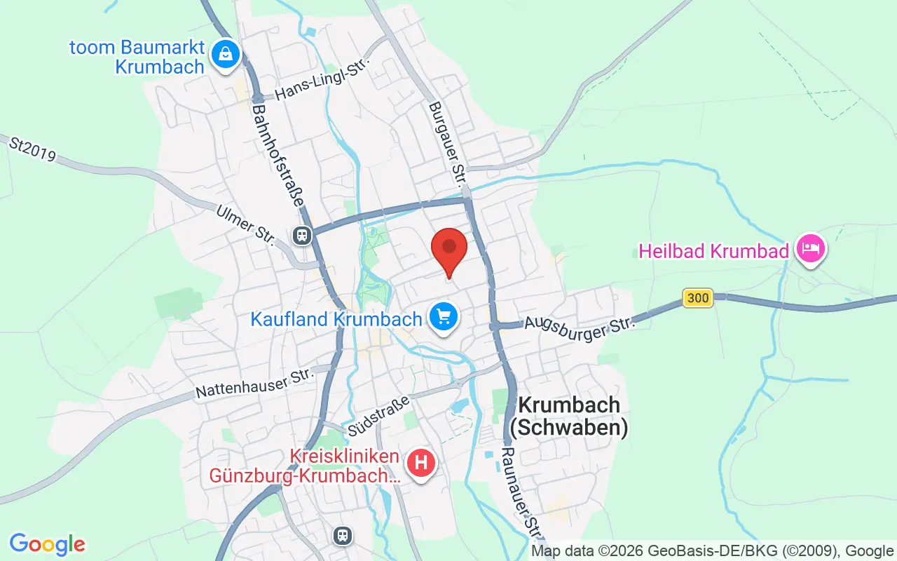 Zulassungsstelle Krumbach auf der Karte