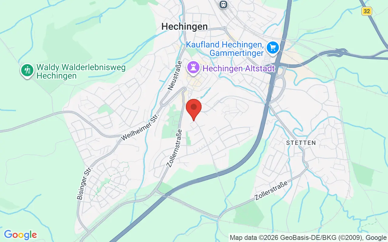 Zulassungsstelle Hechingen auf der Karte