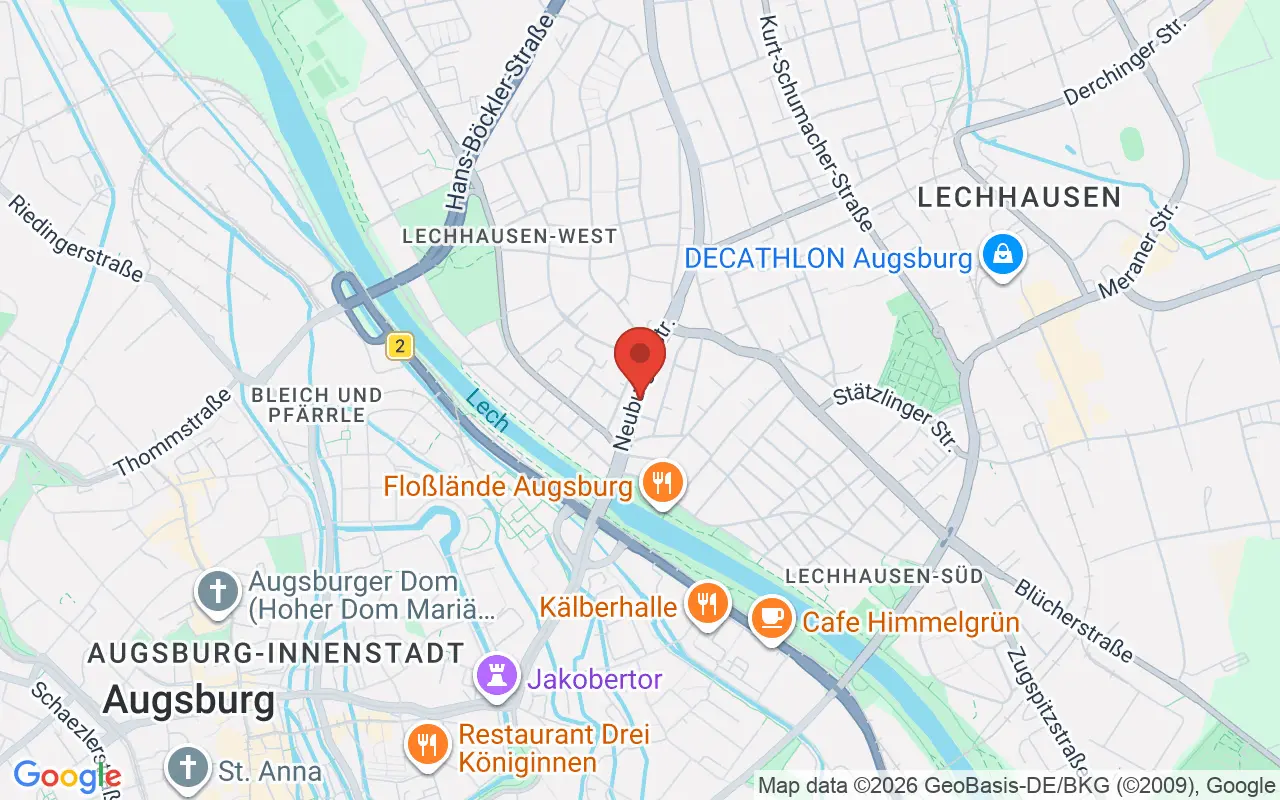 Zulassungsstelle Augsburg-Lechhausen auf der Karte