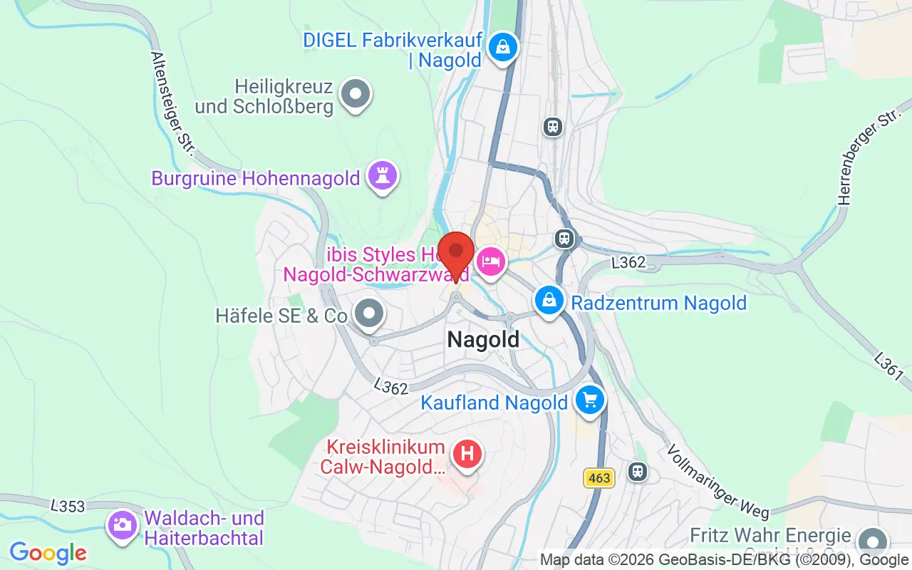 Zulassungsstelle Nagold auf der Karte