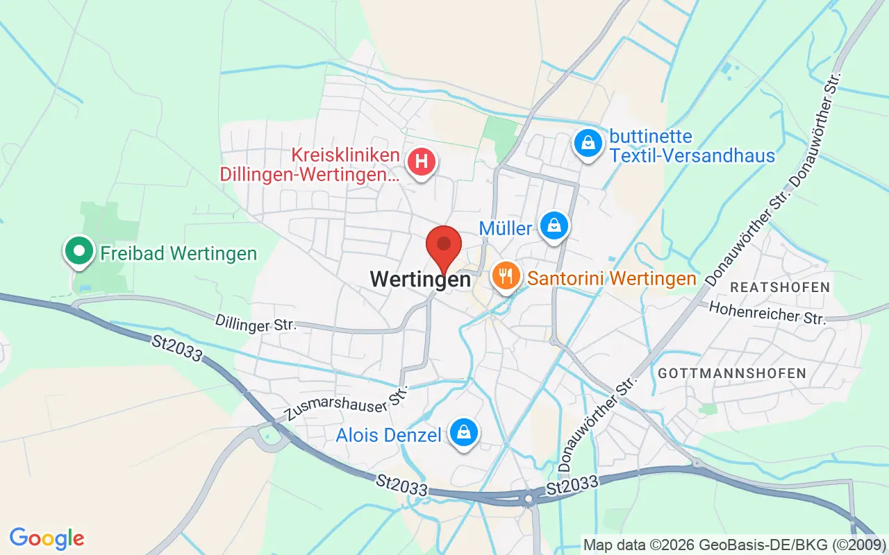 Zulassungsstelle Wertingen auf der Karte
