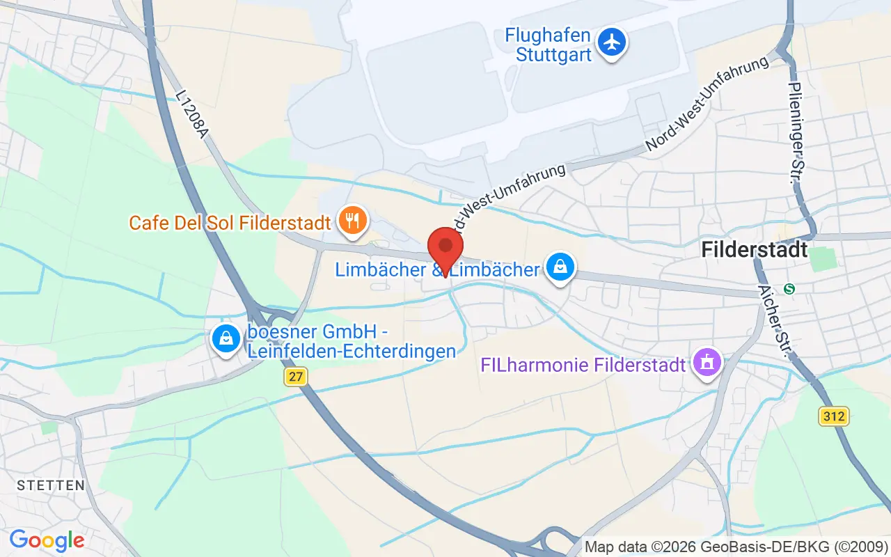 Zulassungsstelle Filderstadt auf der Karte
