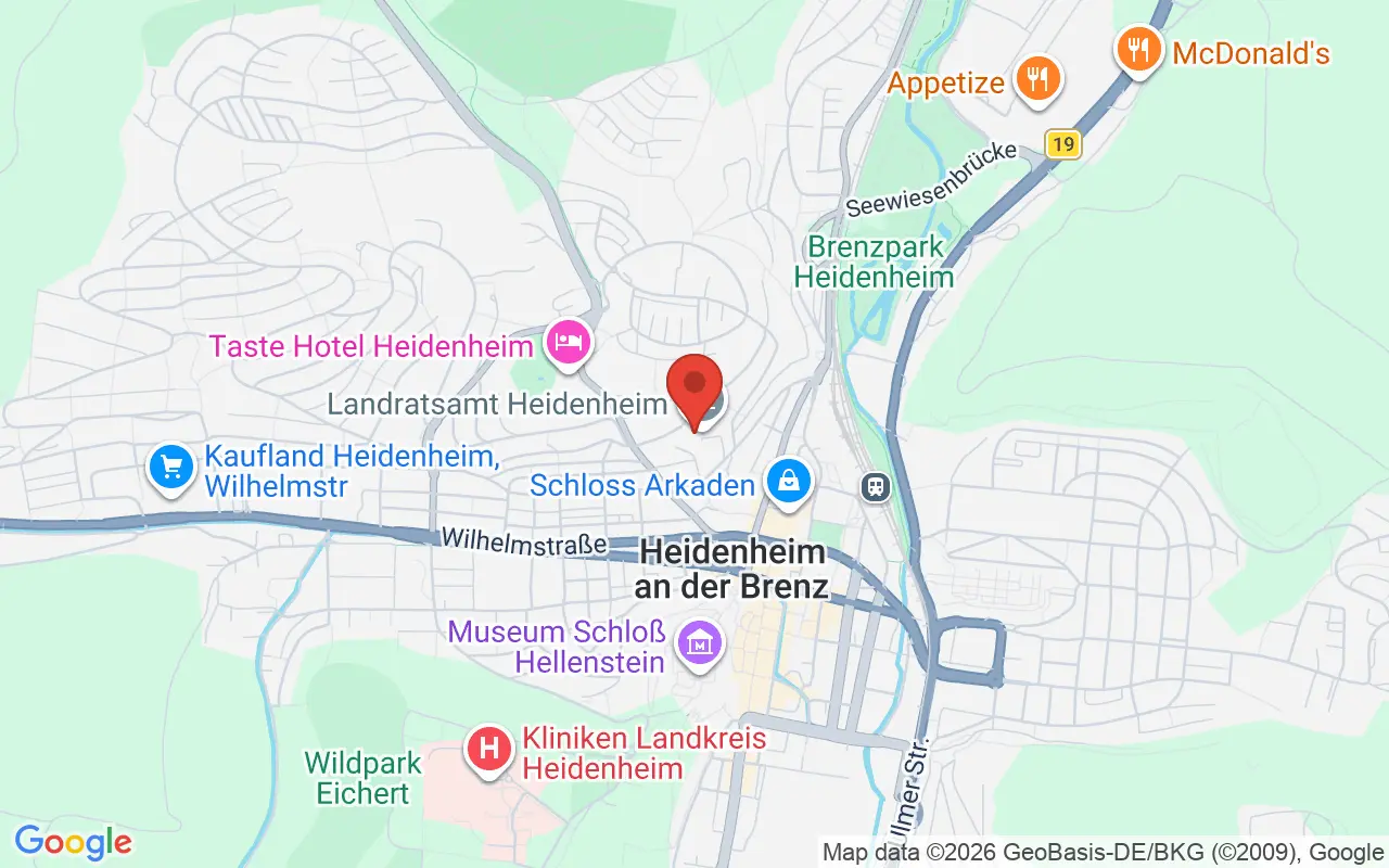Zulassungsstelle Heidenheim an der Brenz auf der Karte