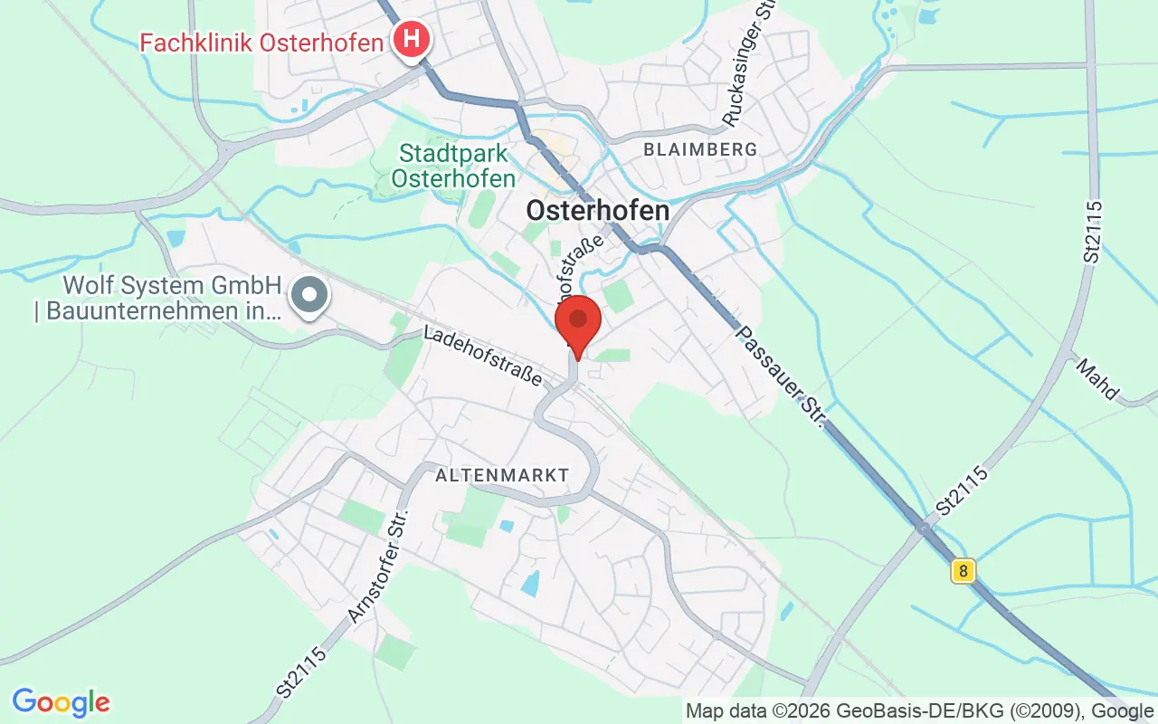 Zulassungsstelle Osterhofen auf der Karte