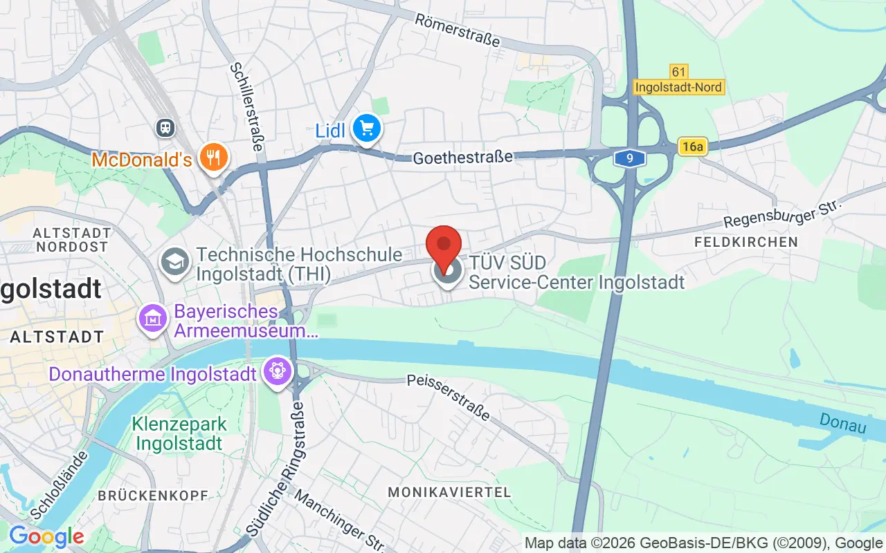 Zulassungsstelle Ingolstadt auf der Karte
