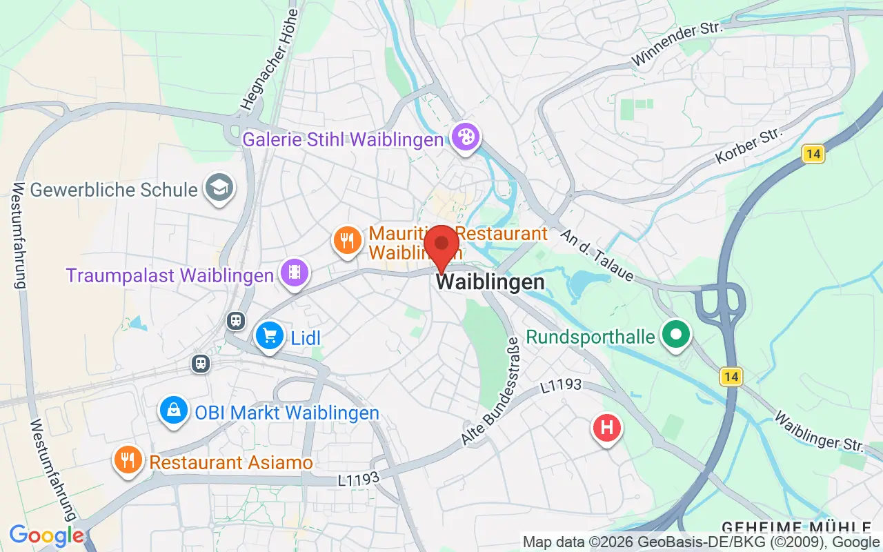 Zulassungsstelle Waiblingen auf der Karte