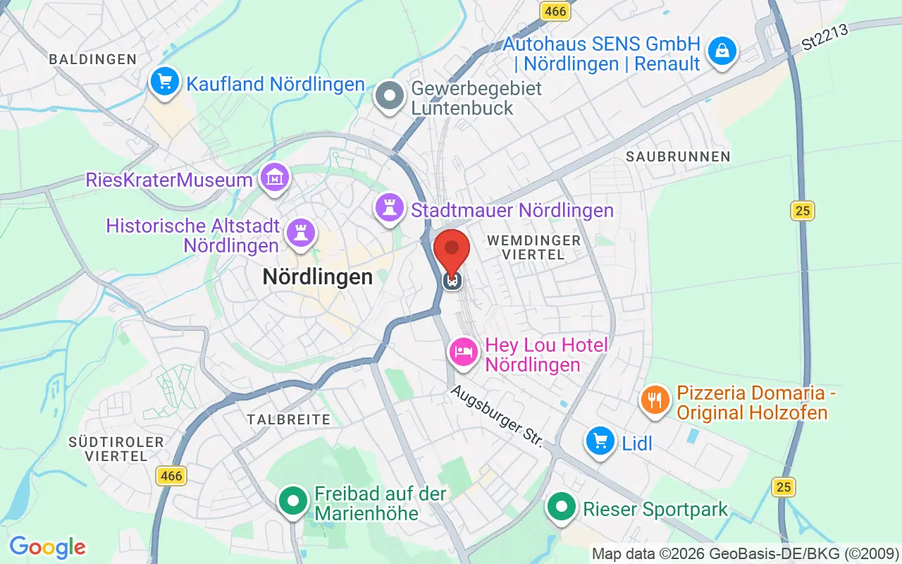 Zulassungsstelle Nördlingen auf der Karte