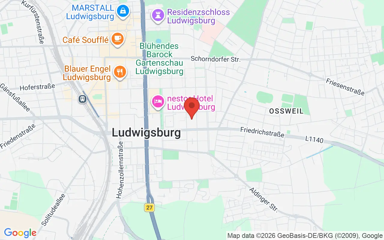 Zulassungsstelle Ludwigsburg auf der Karte