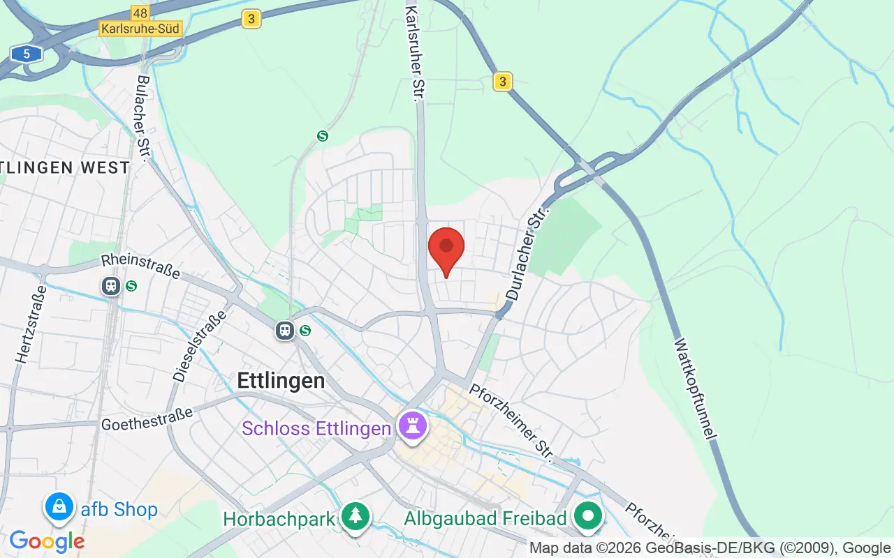Zulassungsstelle Ettlingen auf der Karte