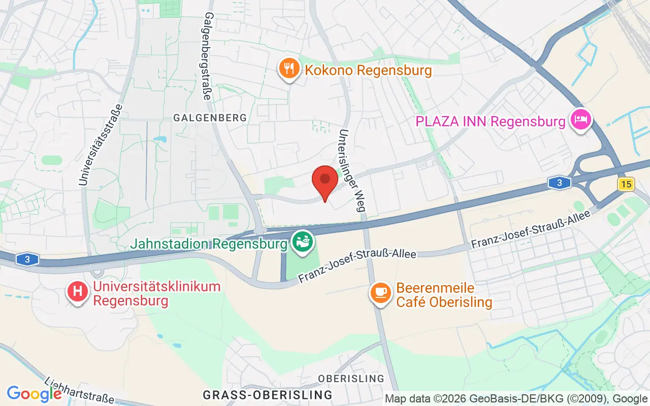 Zulassungsstelle Regensburg auf der Karte