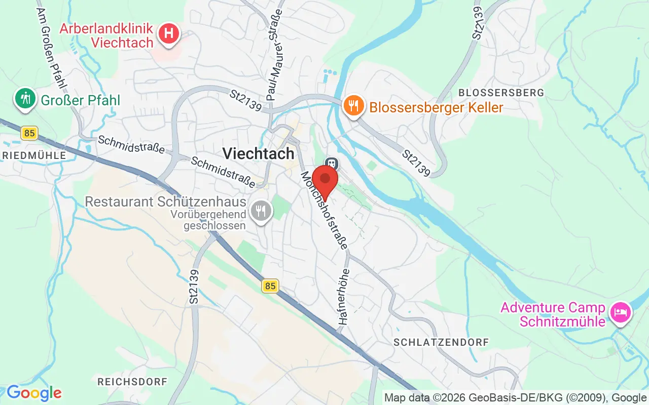 Zulassungsstelle Viechtach auf der Karte