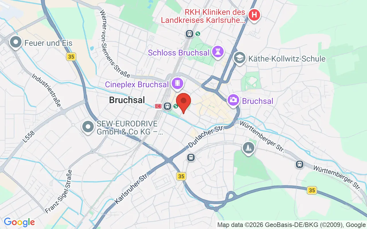 Zulassungsstelle Bruchsal auf der Karte