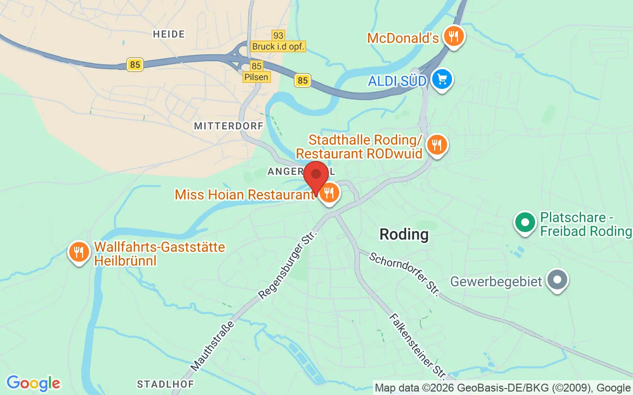 Zulassungsstelle Roding auf der Karte