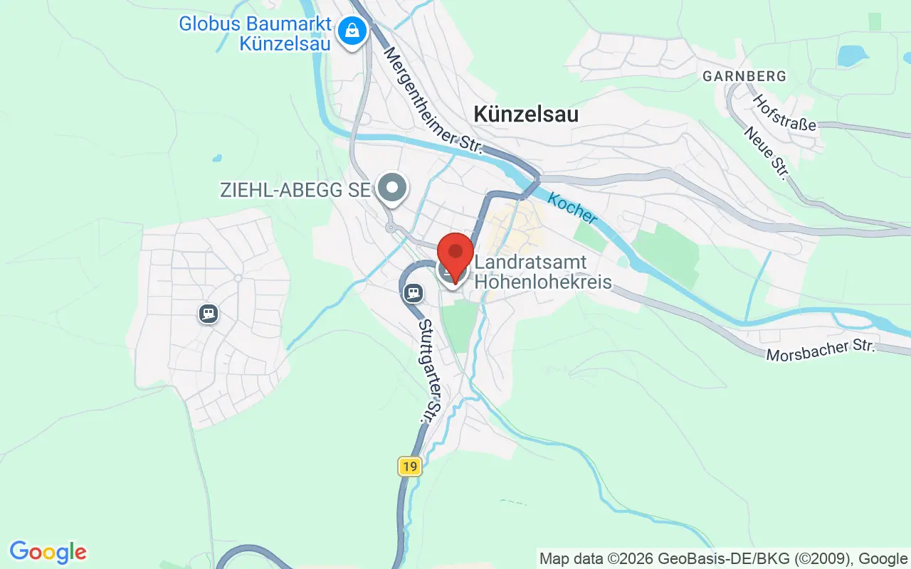 Zulassungsstelle Künzelsau auf der Karte