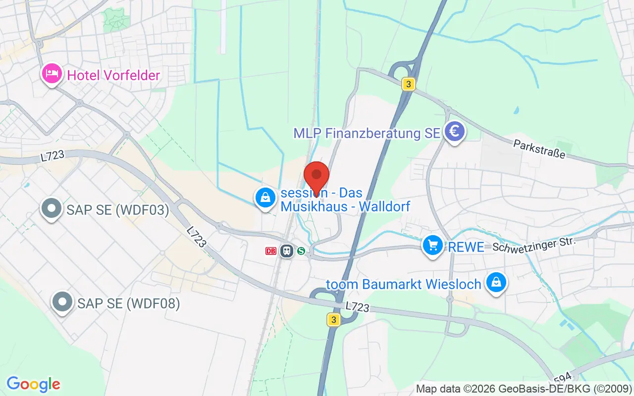 Zulassungsstelle Wiesloch auf der Karte