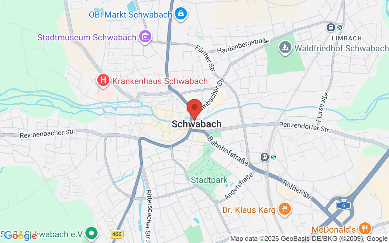 Zulassungsstelle Schwabach auf der Karte