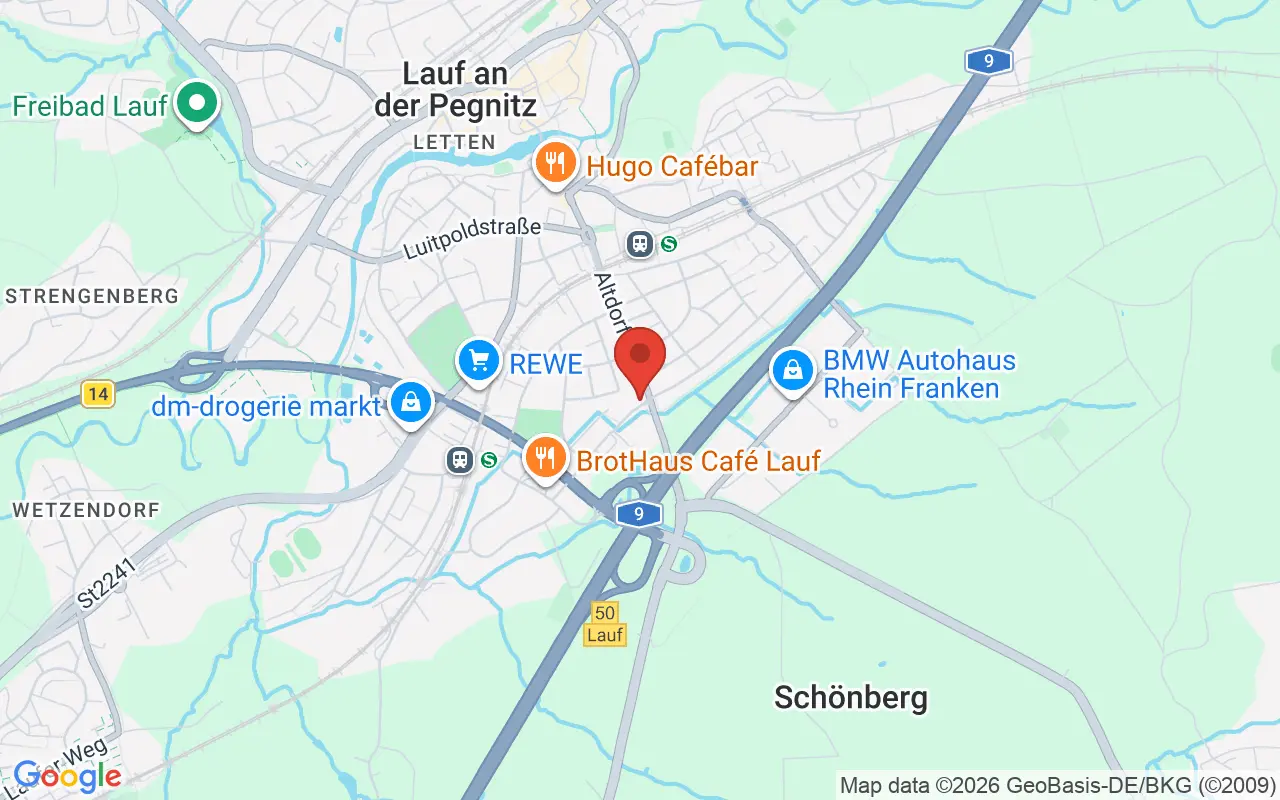 Zulassungsstelle Nürnberger Land auf der Karte