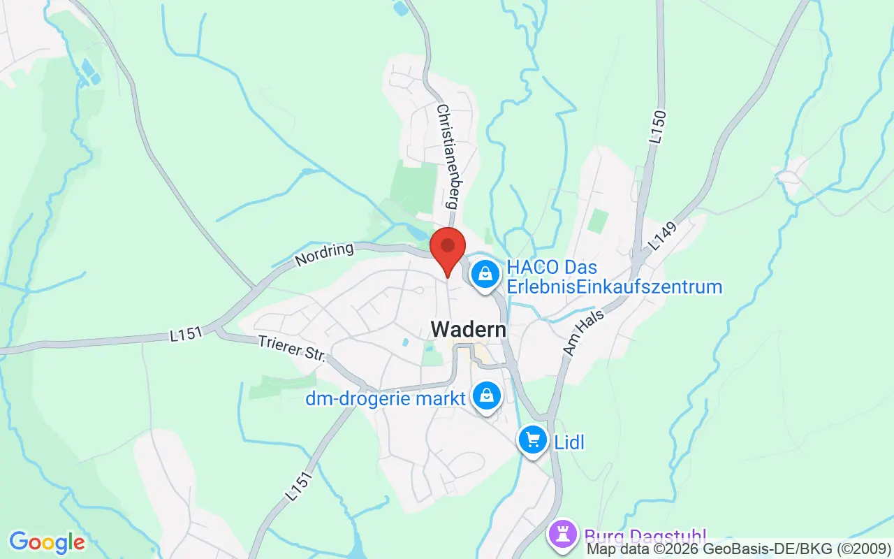 Zulassungsstelle Wadern auf der Karte