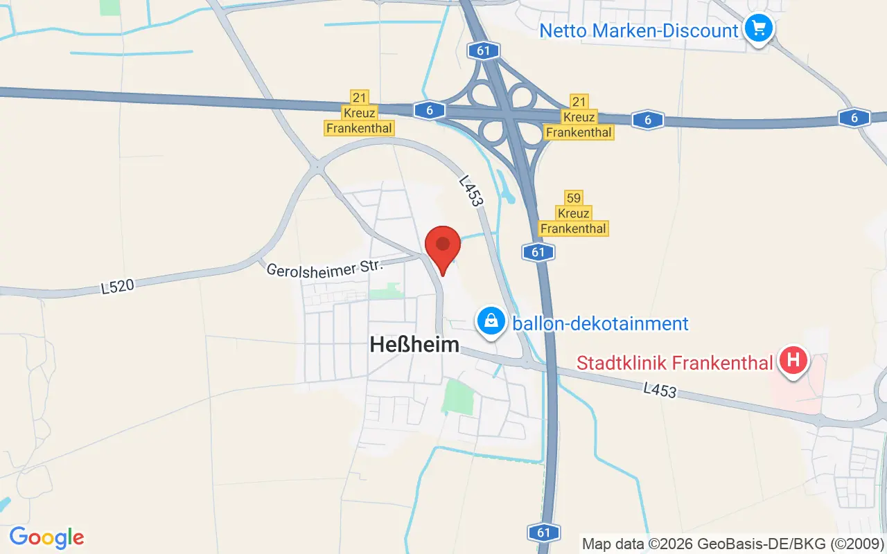 Zulassungsstelle Heßheim auf der Karte