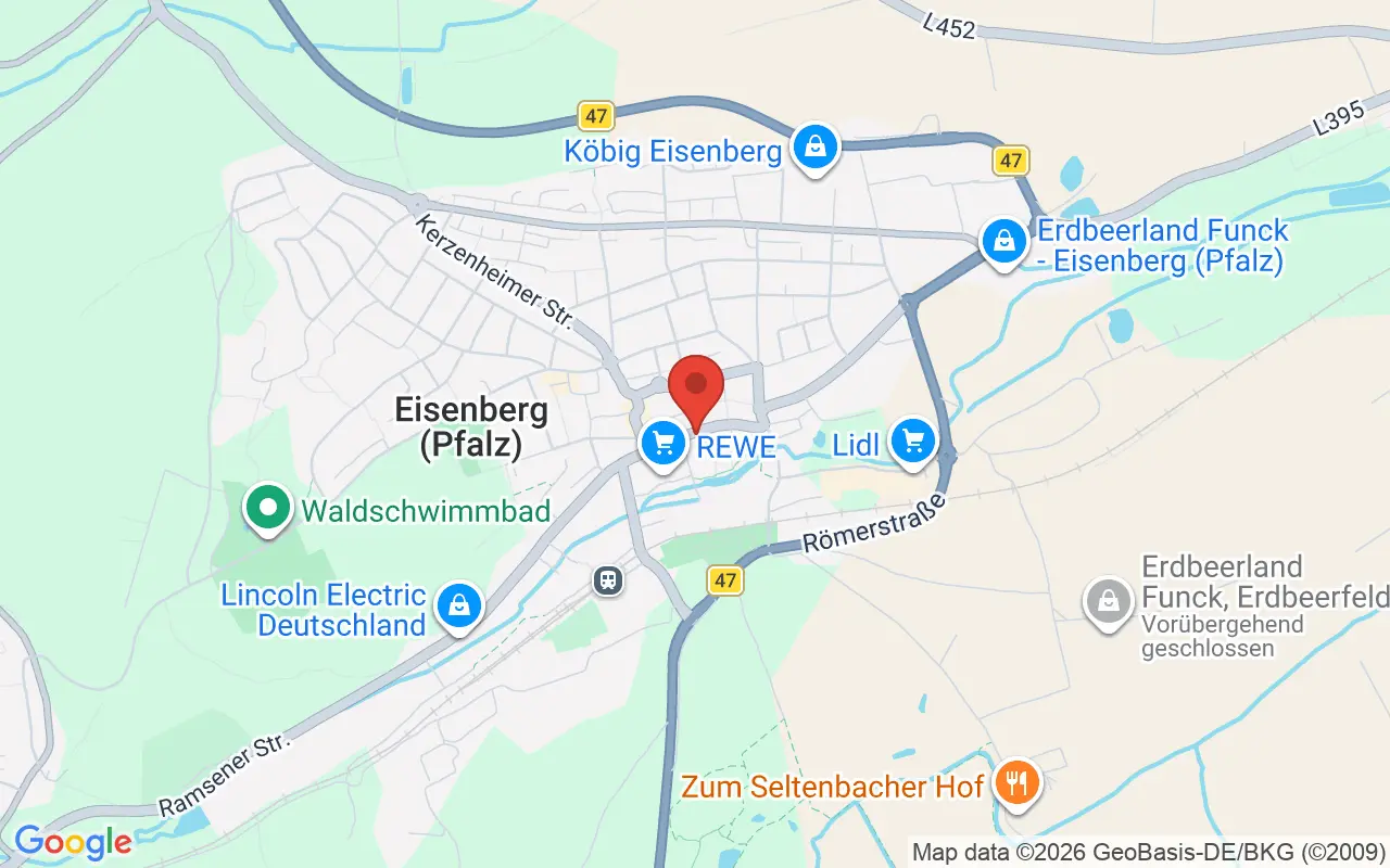 Zulassungsstelle Eisenberg (Pfalz) auf der Karte
