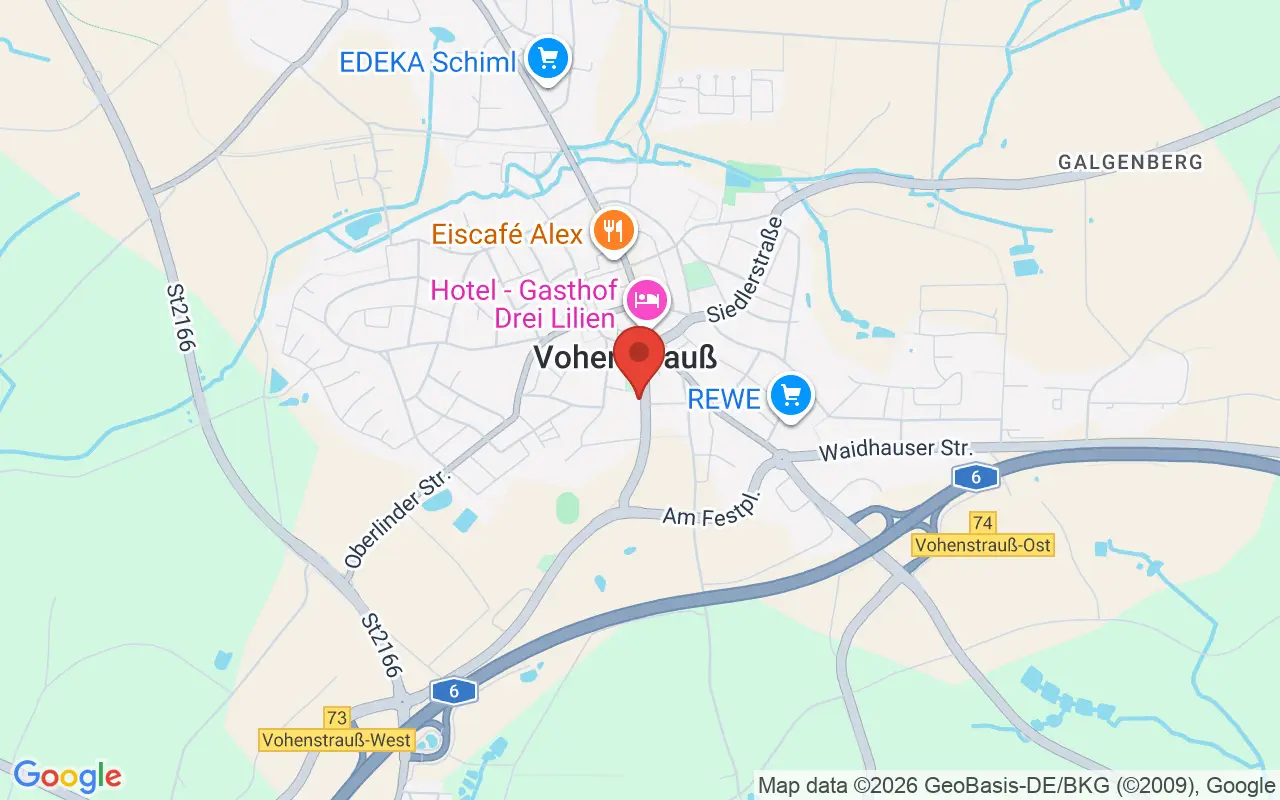 Zulassungsstelle Vohenstrauß auf der Karte