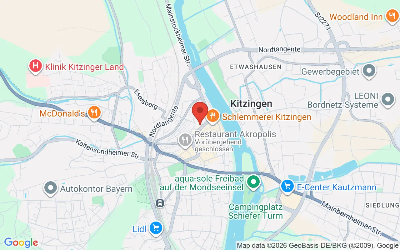 Zulassungsstelle Kitzingen auf der Karte