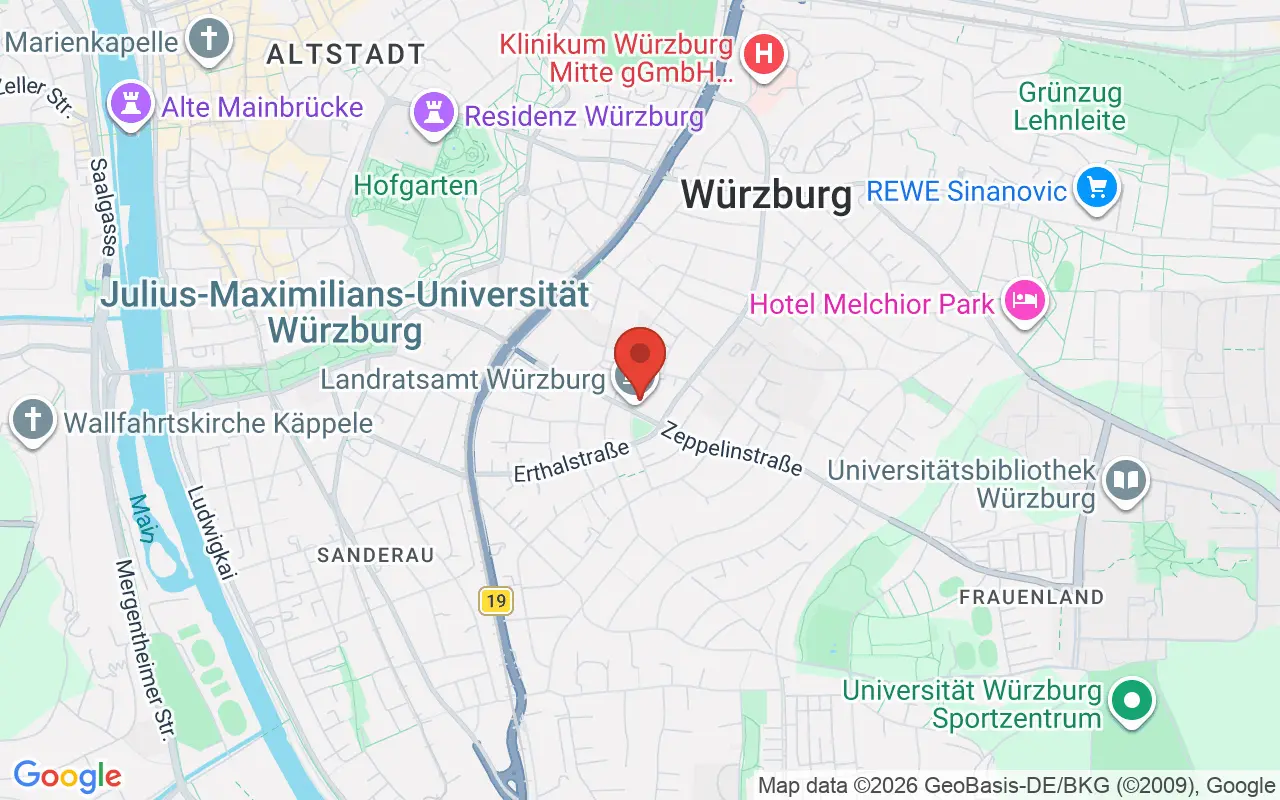 Zulassungsstelle Würzburg (Landkreis) auf der Karte