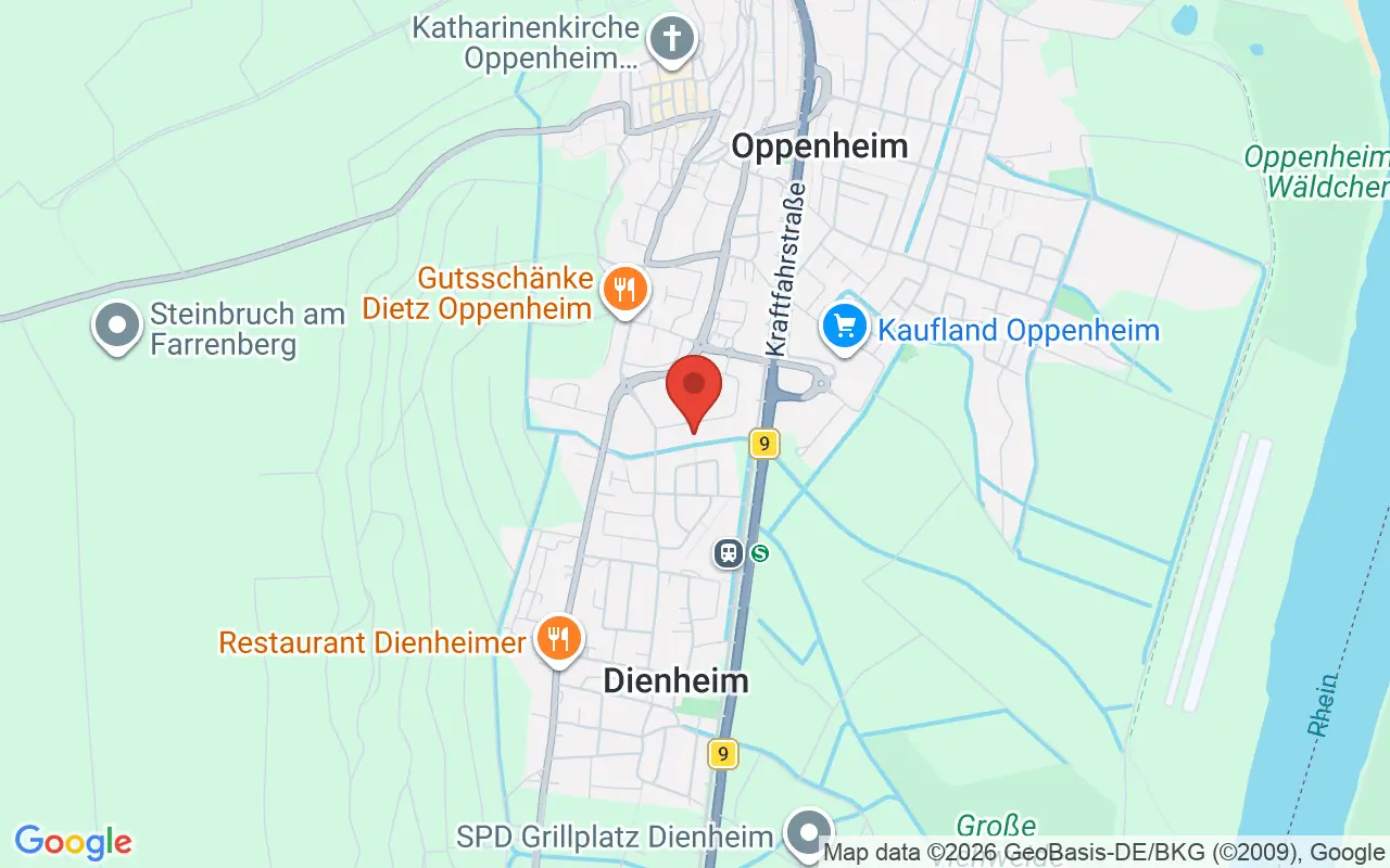 Zulassungsstelle Oppenheim auf der Karte