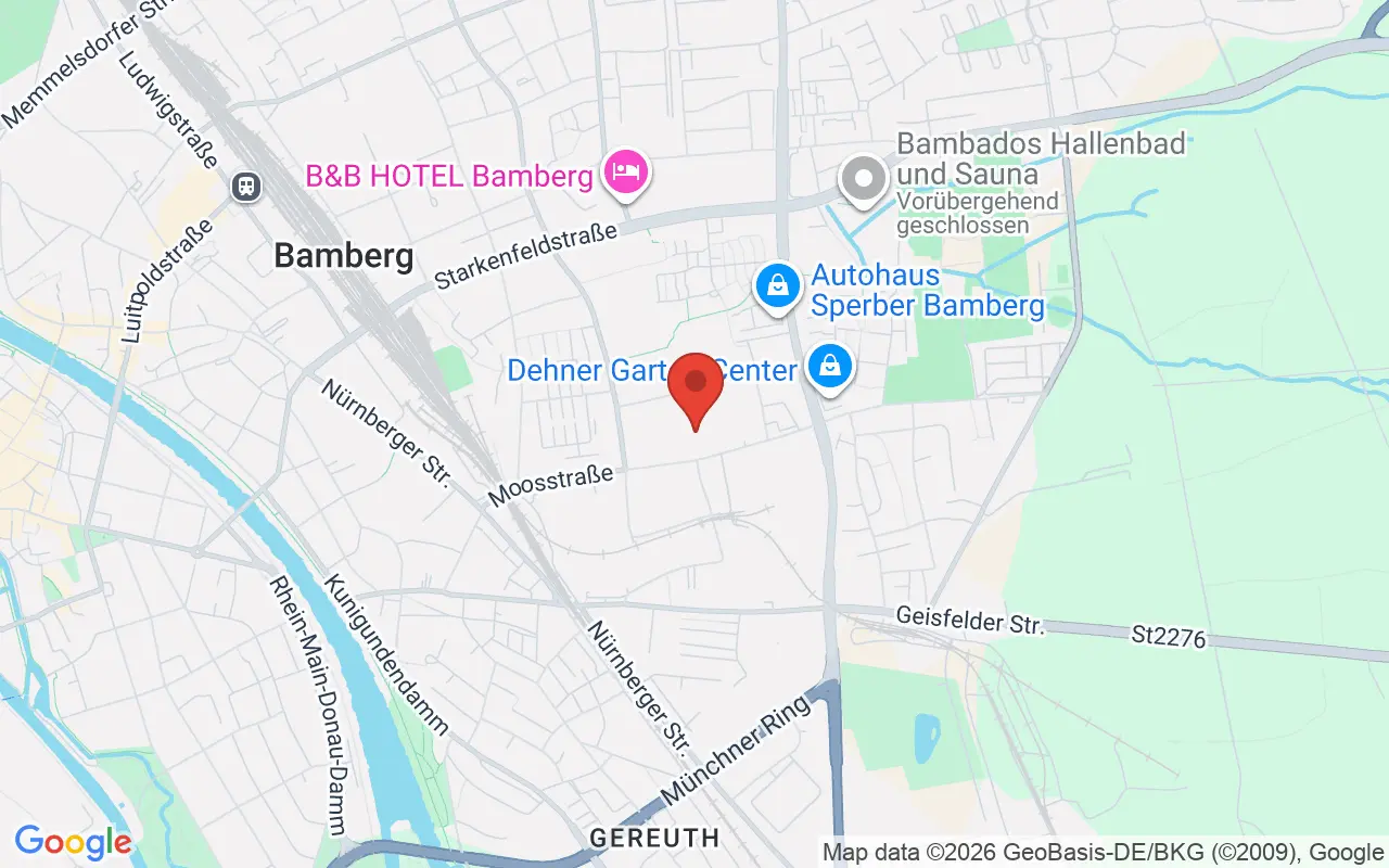 Zulassungsstelle Bamberg auf der Karte