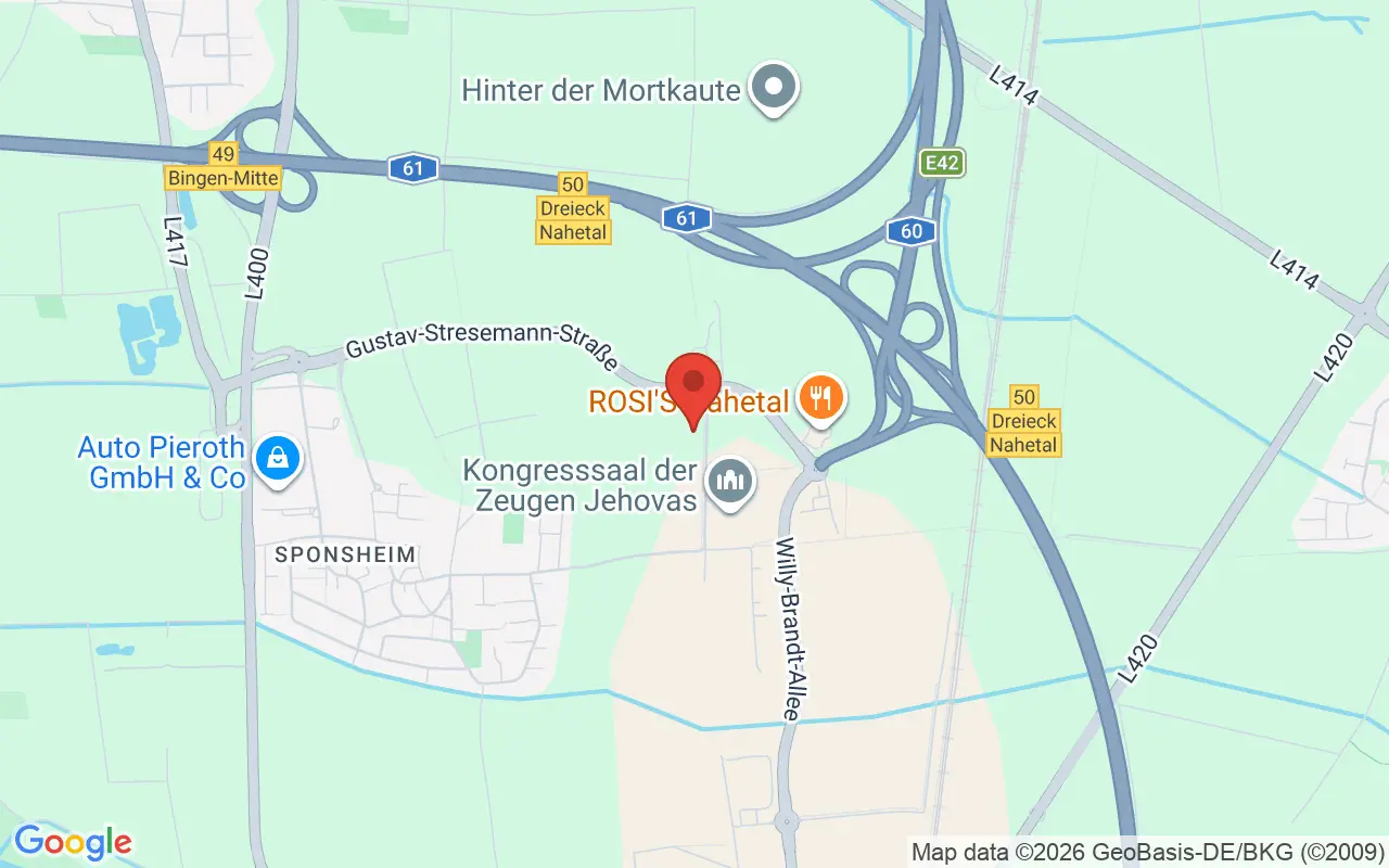 Zulassungsstelle Mainz-Bingen auf der Karte