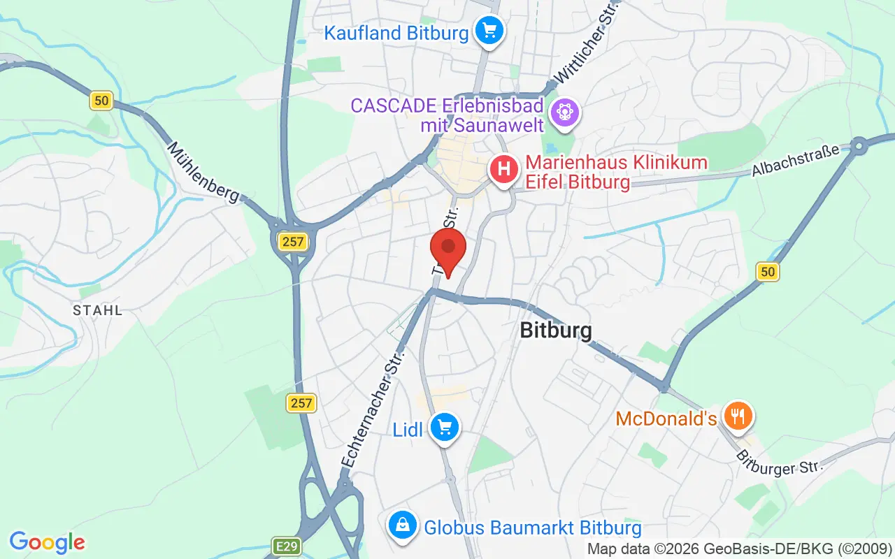 Zulassungsstelle Eifelkreis Bitburg auf der Karte