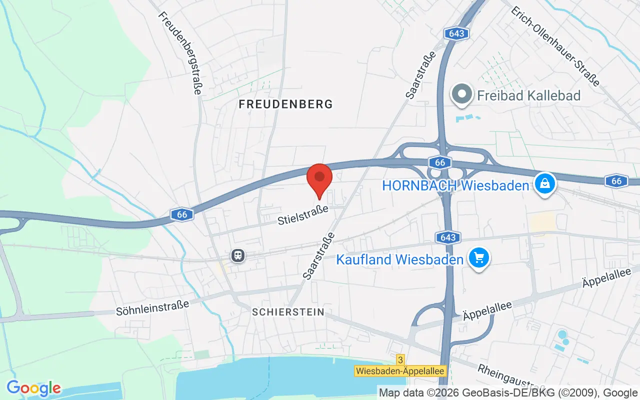 Zulassungsstelle Wiesbaden auf der Karte