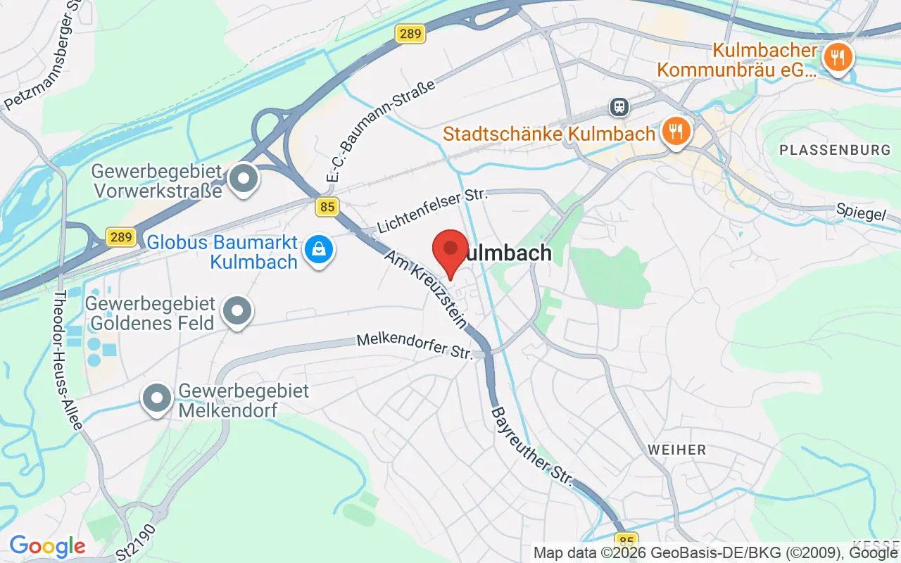 Zulassungsstelle Kulmbach auf der Karte