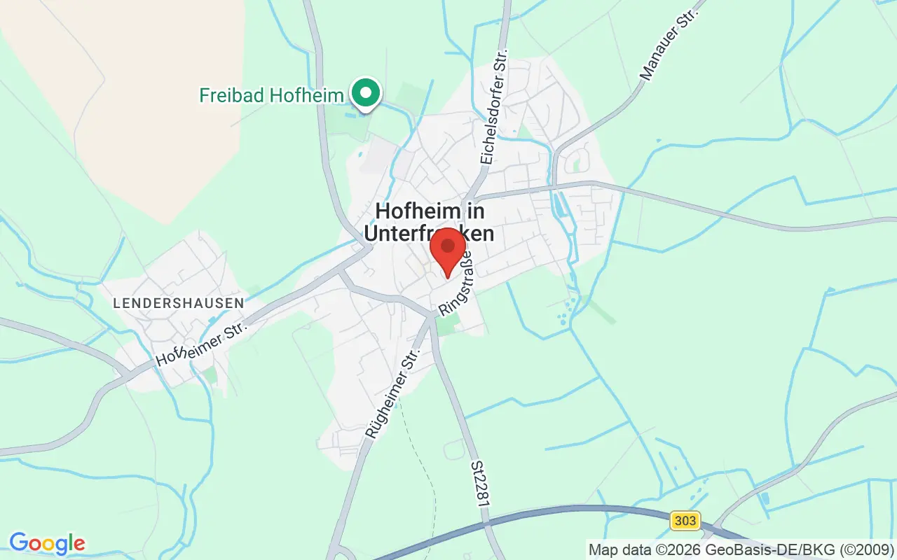 Zulassungsstelle Hofheim in Unterfranken auf der Karte