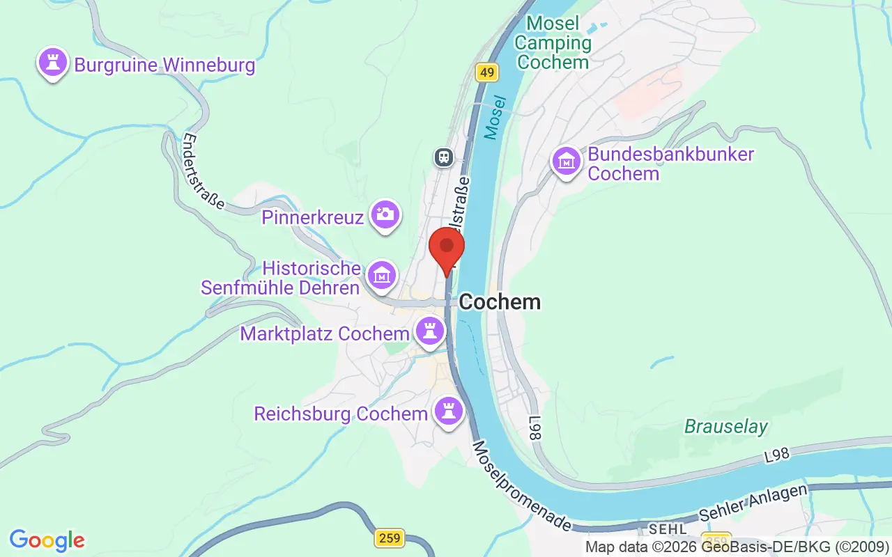 Zulassungsstelle Cochem auf der Karte