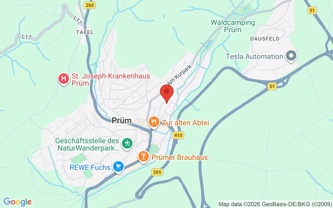 Zulassungsstelle Prüm auf der Karte