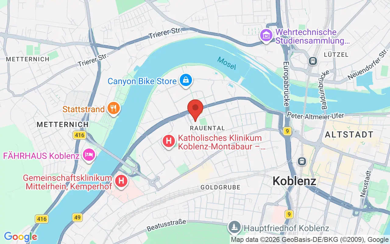 Zulassungsstelle Koblenz auf der Karte