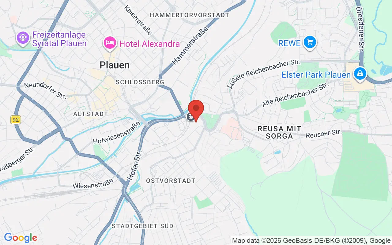 Zulassungsstelle Vogtlandkreis auf der Karte