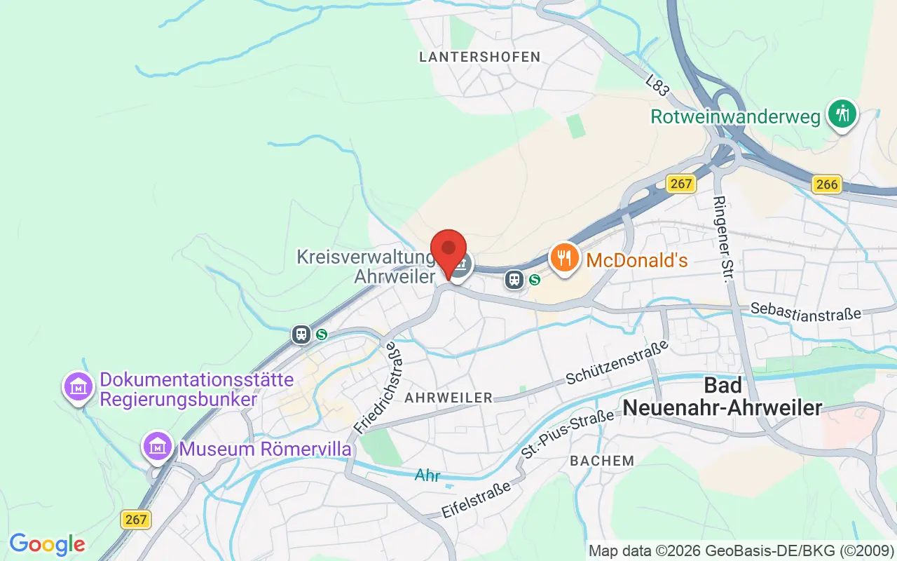 Zulassungsstelle Bad Neuenahr auf der Karte