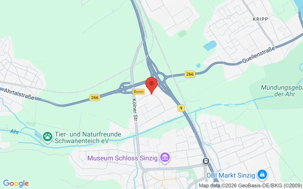 Zulassungsstelle Sinzig auf der Karte